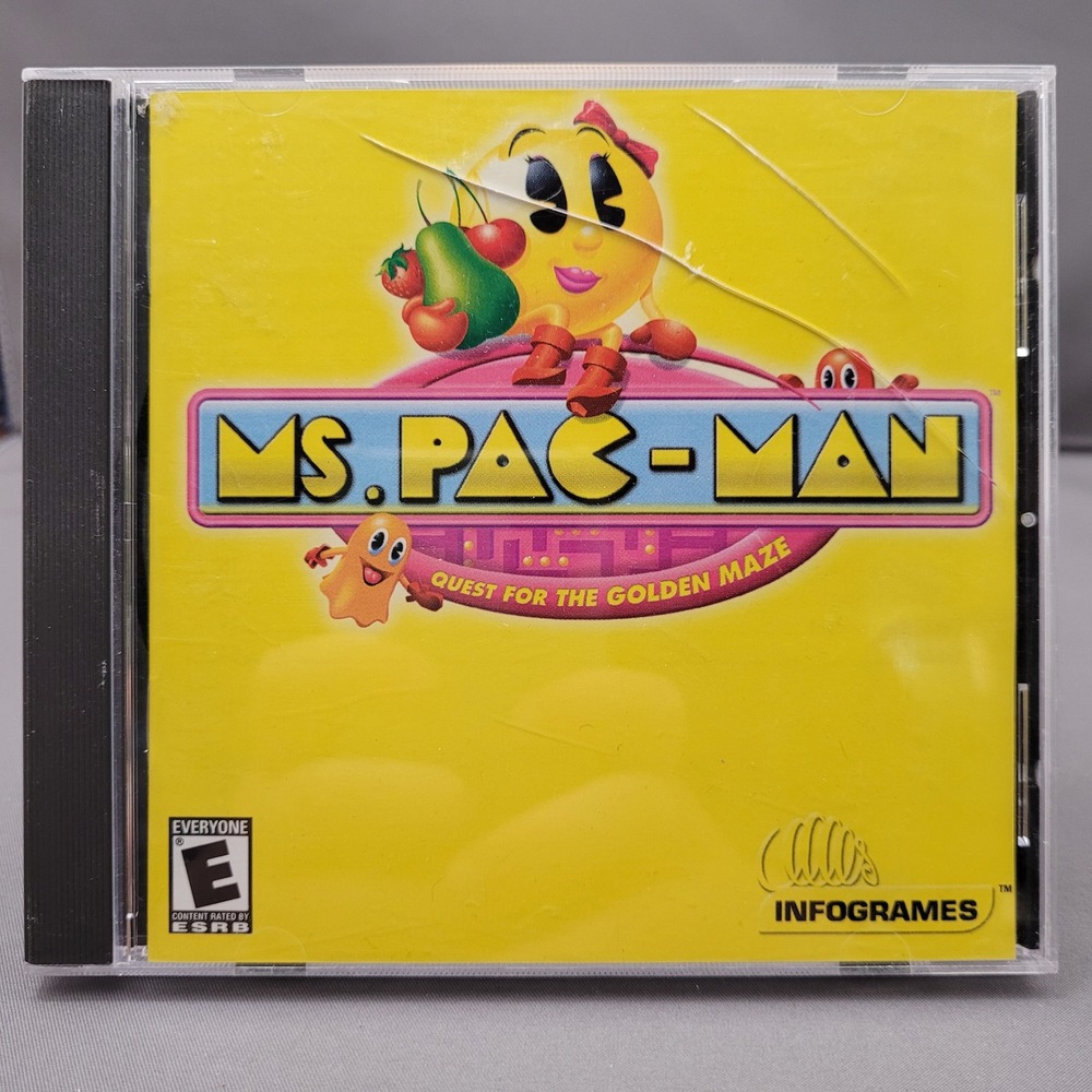 Ms. Pac-Man: Quest for the Golden Maze by Infogrames (PC CD-ROM, 2001)